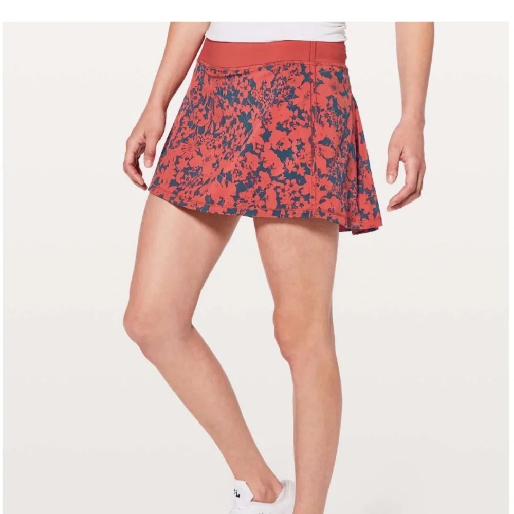 Lululemon Pace Rival Skirt in Efflorescent Dark Canyon Onyx Blue Size 8 TALL